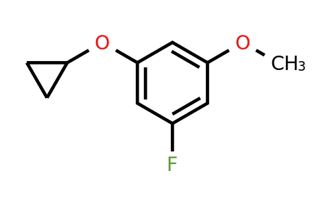 CAS 1243317-95-4 | 1-Cyclopropoxy-3-fluoro-5-methoxybenzene