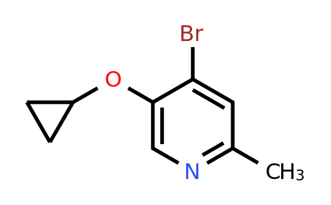 CAS 1243317-96-5 | 4-Bromo-5-cyclopropoxy-2-methylpyridine
