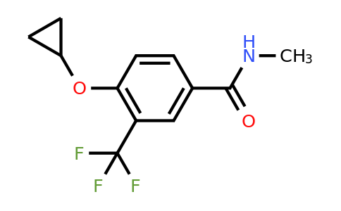 CAS 1243317-97-6 | 4-Cyclopropoxy-N-methyl-3-(trifluoromethyl)benzamide