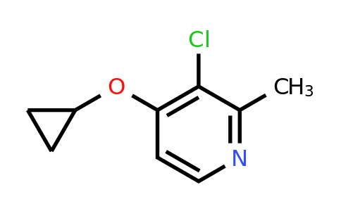 CAS 1243317-98-7 | 3-Chloro-4-cyclopropoxy-2-methylpyridine