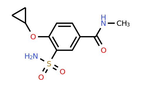 CAS 1243317-99-8 | 4-Cyclopropoxy-N-methyl-3-sulfamoylbenzamide