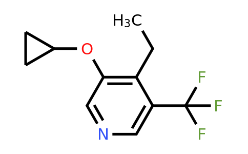 CAS 1243318-04-8 | 3-Cyclopropoxy-4-ethyl-5-(trifluoromethyl)pyridine