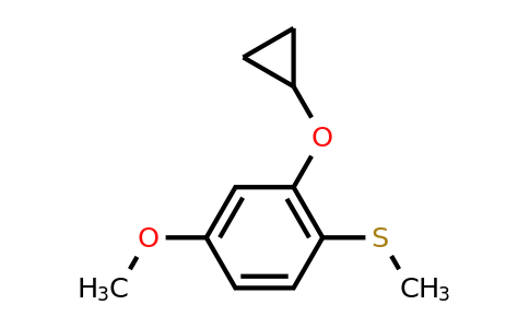 CAS 1243318-08-2 | (2-Cyclopropoxy-4-methoxyphenyl)(methyl)sulfane