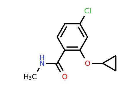CAS 1243318-11-7 | 4-Chloro-2-cyclopropoxy-N-methylbenzamide