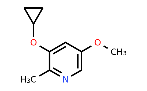 CAS 1243318-16-2 | 3-Cyclopropoxy-5-methoxy-2-methylpyridine