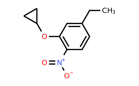 CAS 1243318-17-3 | 2-Cyclopropoxy-4-ethyl-1-nitrobenzene