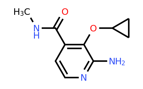 CAS 1243318-19-5 | 2-Amino-3-cyclopropoxy-N-methylisonicotinamide