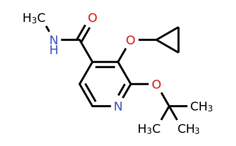 CAS 1243318-23-1 | 2-Tert-butoxy-3-cyclopropoxy-N-methylisonicotinamide