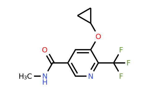 CAS 1243318-28-6 | 5-Cyclopropoxy-N-methyl-6-(trifluoromethyl)nicotinamide