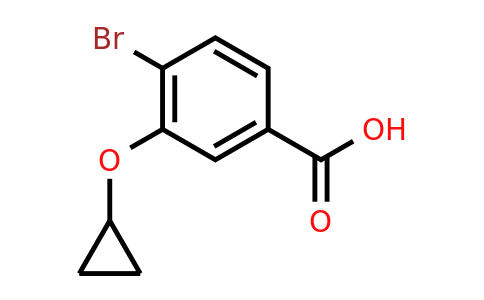CAS 1243318-30-0 | 4-Bromo-3-cyclopropoxybenzoic acid