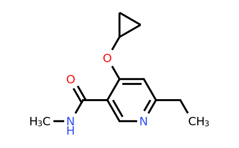 CAS 1243318-39-9 | 4-Cyclopropoxy-6-ethyl-N-methylnicotinamide