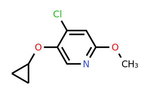 CAS 1243318-43-5 | 4-Chloro-5-cyclopropoxy-2-methoxypyridine