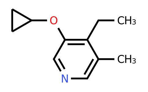 CAS 1243318-47-9 | 3-Cyclopropoxy-4-ethyl-5-methylpyridine