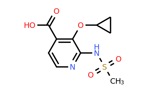 CAS 1243318-50-4 | 3-Cyclopropoxy-2-(methylsulfonamido)isonicotinic acid