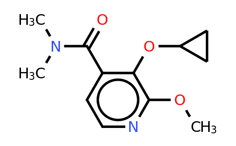 CAS 1243318-56-0 | 3-Cyclopropoxy-2-methoxy-N,n-dimethylisonicotinamide