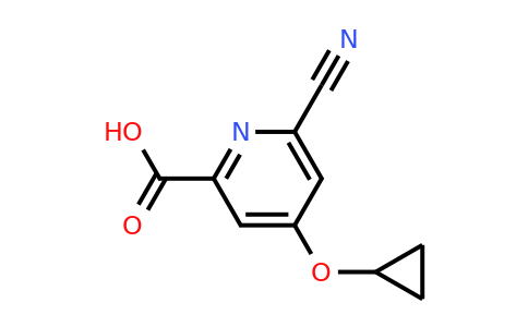 CAS 1243318-59-3 | 6-Cyano-4-cyclopropoxypicolinic acid