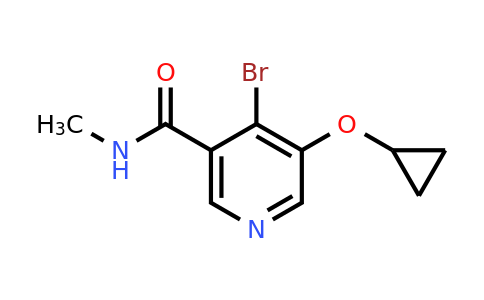 CAS 1243318-61-7 | 4-Bromo-5-cyclopropoxy-N-methylnicotinamide