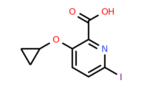 CAS 1243318-65-1 | 3-Cyclopropoxy-6-iodopicolinic acid