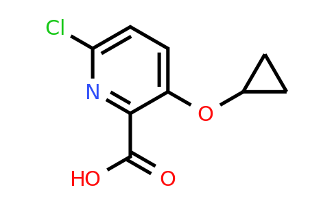 CAS 1243318-71-9 | 6-Chloro-3-cyclopropoxypicolinic acid