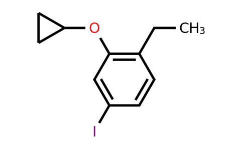 CAS 1243318-72-0 | 2-Cyclopropoxy-1-ethyl-4-iodobenzene