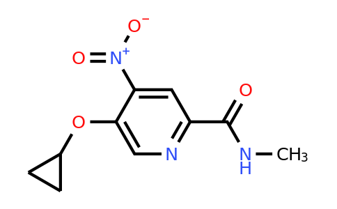 CAS 1243318-73-1 | 5-Cyclopropoxy-N-methyl-4-nitropicolinamide