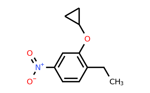 CAS 1243318-78-6 | 2-Cyclopropoxy-1-ethyl-4-nitrobenzene