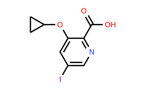 CAS 1243318-81-1 | 3-Cyclopropoxy-5-iodopicolinic acid