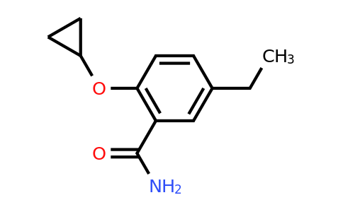 CAS 1243318-83-3 | 2-Cyclopropoxy-5-ethylbenzamide