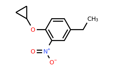 CAS 1243318-89-9 | 1-Cyclopropoxy-4-ethyl-2-nitrobenzene