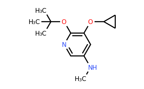 CAS 1243318-92-4 | 6-Tert-butoxy-5-cyclopropoxy-N-methylpyridin-3-amine