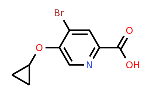 CAS 1243318-94-6 | 4-Bromo-5-cyclopropoxypicolinic acid