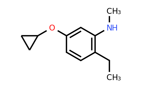 CAS 1243318-95-7 | 5-Cyclopropoxy-2-ethyl-N-methylaniline