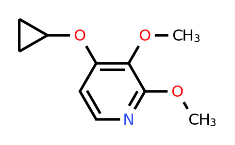 CAS 1243318-97-9 | 4-Cyclopropoxy-2,3-dimethoxypyridine