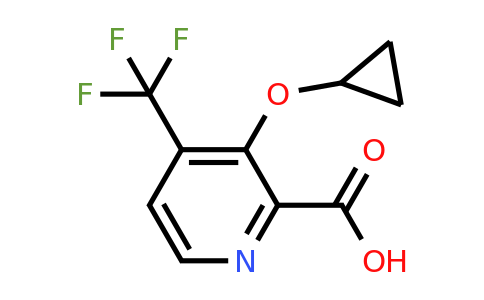 CAS 1243318-98-0 | 3-Cyclopropoxy-4-(trifluoromethyl)picolinic acid