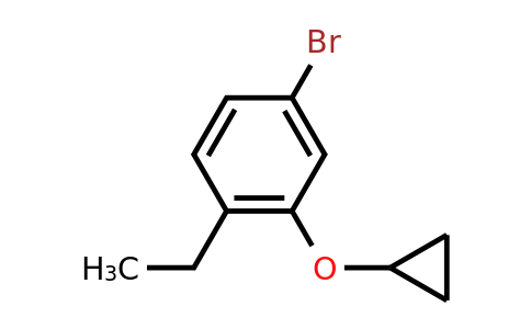 CAS 1243319-00-7 | 4-Bromo-2-cyclopropoxy-1-ethylbenzene