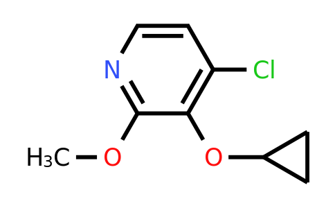 CAS 1243319-01-8 | 4-Chloro-3-cyclopropoxy-2-methoxypyridine