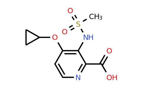 CAS 1243319-02-9 | 4-Cyclopropoxy-3-(methylsulfonamido)picolinic acid
