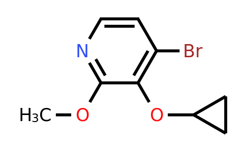 CAS 1243319-06-3 | 4-Bromo-3-cyclopropoxy-2-methoxypyridine