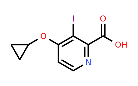 CAS 1243319-08-5 | 4-Cyclopropoxy-3-iodopicolinic acid