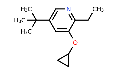 CAS 1243319-15-4 | 5-Tert-butyl-3-cyclopropoxy-2-ethylpyridine