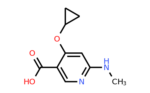 CAS 1243319-17-6 | 4-Cyclopropoxy-6-(methylamino)nicotinic acid