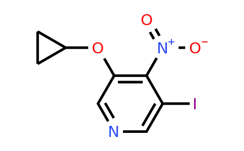 CAS 1243319-23-4 | 3-Cyclopropoxy-5-iodo-4-nitropyridine