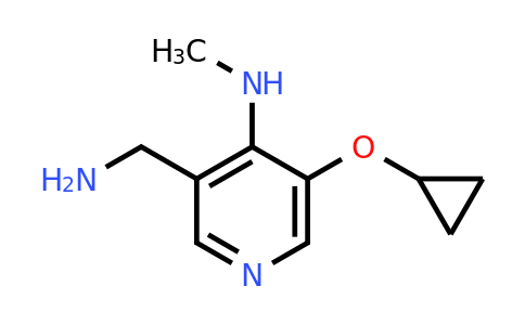CAS 1243319-33-6 | 3-(Aminomethyl)-5-cyclopropoxy-N-methylpyridin-4-amine
