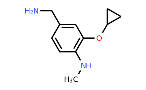 CAS 1243319-54-1 | 4-(Aminomethyl)-2-cyclopropoxy-N-methylaniline