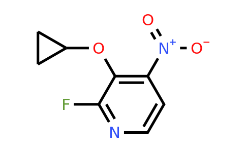 CAS 1243319-58-5 | 3-Cyclopropoxy-2-fluoro-4-nitropyridine