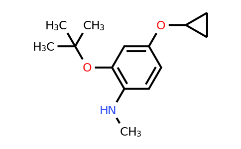 CAS 1243319-64-3 | 2-Tert-butoxy-4-cyclopropoxy-N-methylaniline