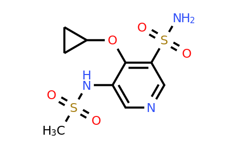 CAS 1243319-65-4 | 4-Cyclopropoxy-5-(methylsulfonamido)pyridine-3-sulfonamide