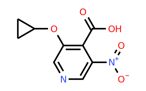CAS 1243319-67-6 | 3-Cyclopropoxy-5-nitroisonicotinic acid