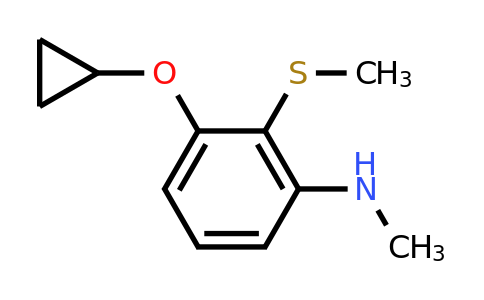 CAS 1243319-68-7 | 3-Cyclopropoxy-N-methyl-2-(methylsulfanyl)aniline