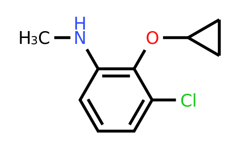 CAS 1243319-77-8 | 3-Chloro-2-cyclopropoxy-N-methylaniline